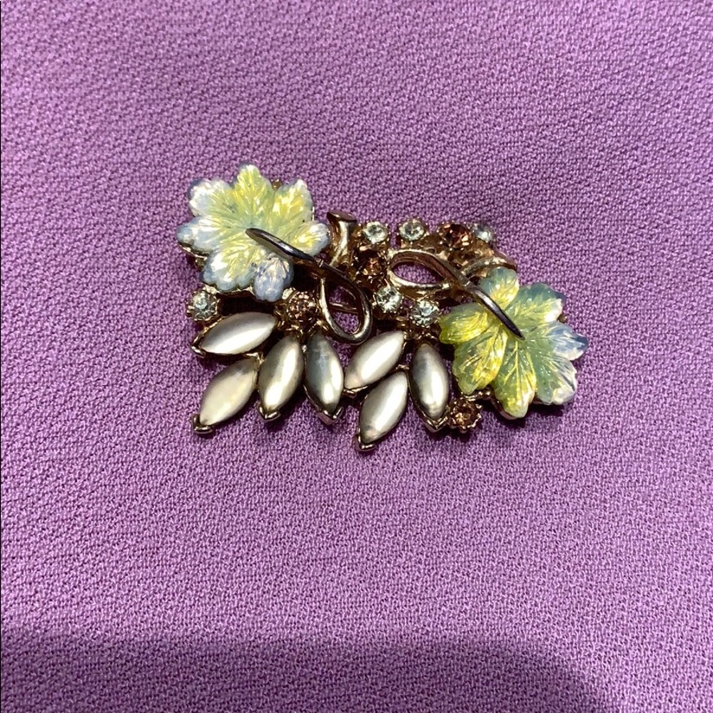 2 Real Antique Florenza Brooches.